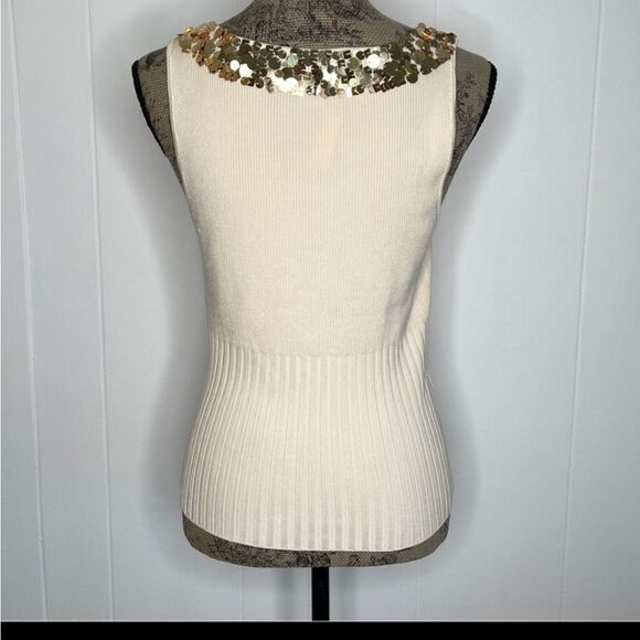 NWT White House Black Market Sequined sweater. - Picture 7 of 10